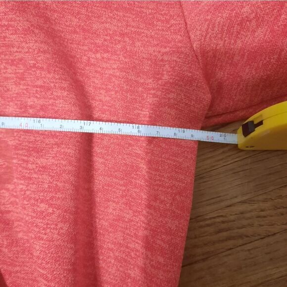 ADIDAS Red Heathered Pull Over Sweatshirt Hoodie - Picture 6 of 8